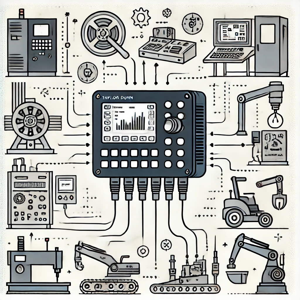 Diagram showing the compatibility of the Taylor Dunn 6220400 Controller with various industrial equipment.